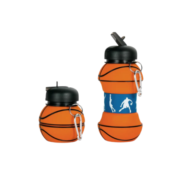 Water Bottle with Basketball Design