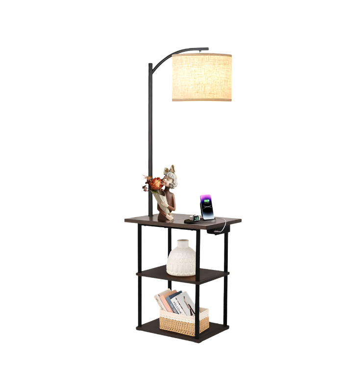 29 PESRAE Floor Lamp with Table - Image 1