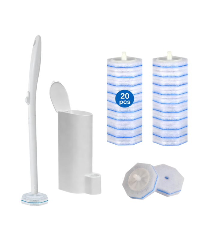 44 Toilet Brush and Holder Set - Disposable Toilet - Image 1